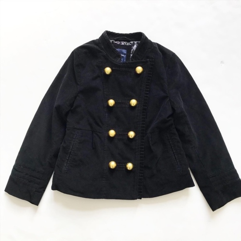 Gap kids black corduroy band jacket EUC M(8Y)